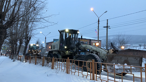 ВСЯ ИМЕЮЩАЯСЯ ТЕХНИКА КМП «АВТОДОР» ВЫВЕДЕНА НА УБОРКУ ДОРОГ ОТ СНЕГА